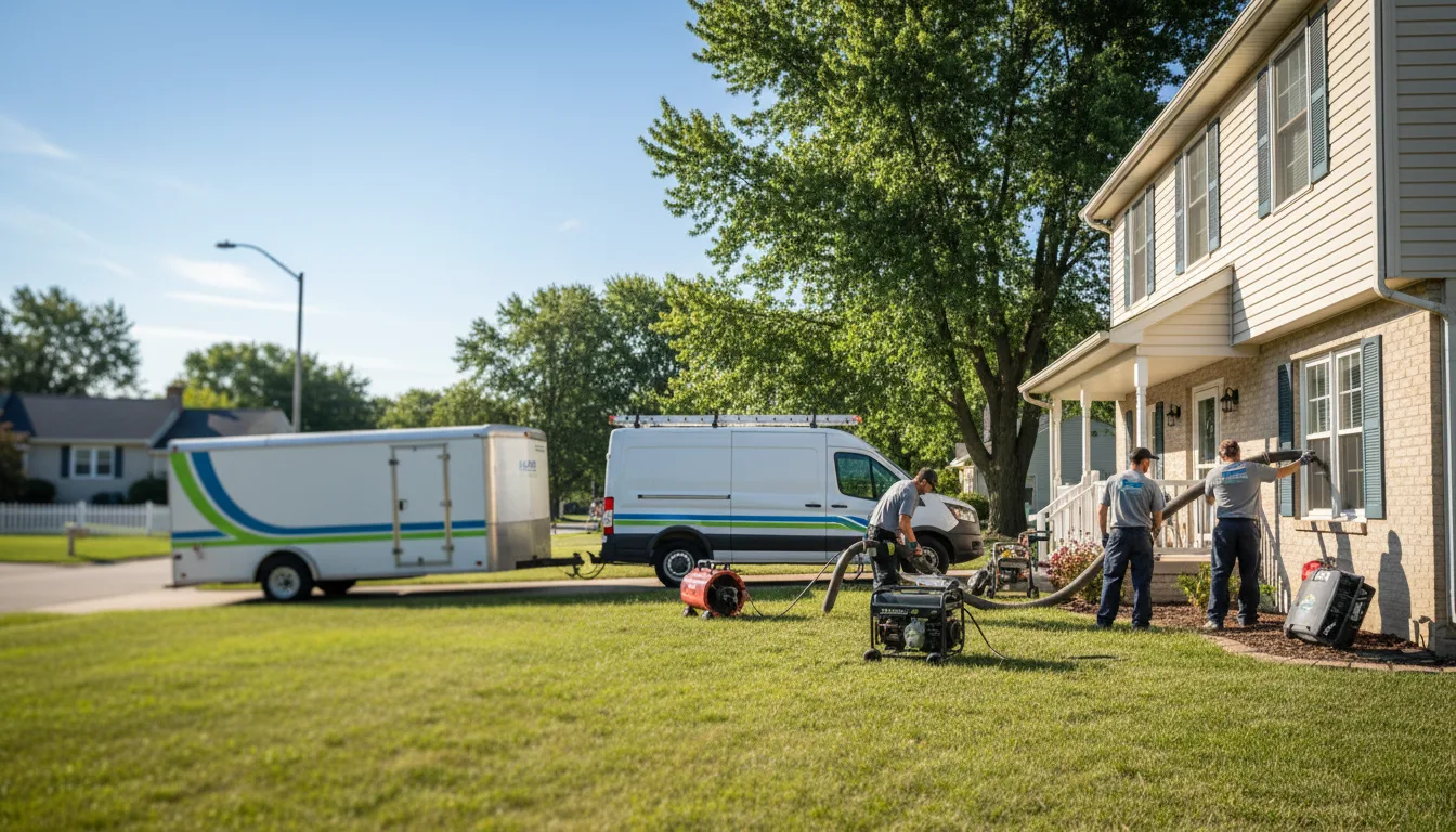 Flooded Basement Restoration And Cleanup With Repair in Allenton, MI near me